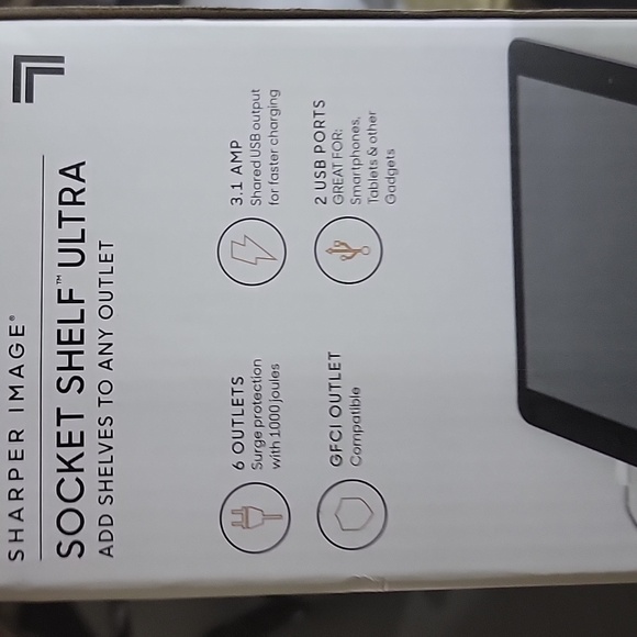 Sharper image socket shelf - Picture 3 of 5